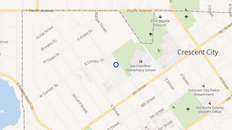 Map for Seabreeze Apartments - Crescent City, CA