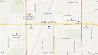 Map for Richton Square Apartments - Richton Park, IL