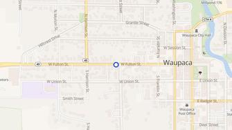 Map for Fulton Street Apartments - Waupaca, WI