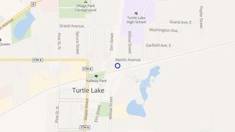 Map for Turtleback Apartments - Turtle Lake, WI