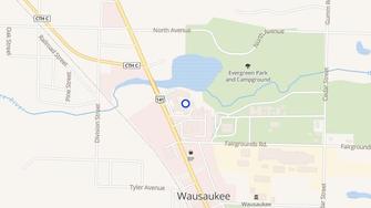 Map for Evergreen Plaza - Wausaukee, WI