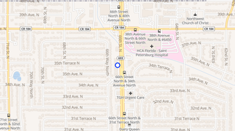 Map for Douglas Apartments - Saint Petersburg, FL