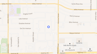 Map for Los Arboles Apartments - Indio, CA