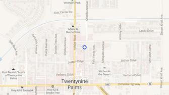 Map for Alamo Apartments - Twentynine Palms, CA