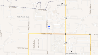 Map for Arcadia Pines - Vista, CA