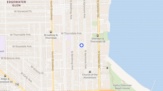Map for The Kenmore on Edgewater  - Chicago, IL