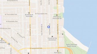 Map for 5830 N Kenmore Avenue Apartments - Chicago, IL