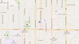 Map for Birchwood Garden Apartments - Lawrence, KS