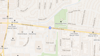Map for Santa Fe Apartments - Cottonwood Heights, UT