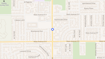 Map for Park Terrace Garden Apartments - Lancaster, CA