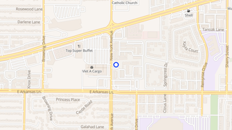 Map for Pebble Creek Apartments - Arlington, TX