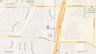 Map for Misty Hollow Apartments - Arlington, TX