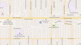 Map for Sherman Arms Apartments - Reseda, CA
