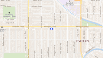 Map for Moore Park Urov Apartments - Studio City, CA