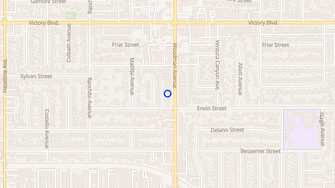Map for Woodman Park Apartments - Van Nuys, CA