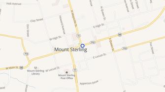 Map for Main Cross Apartments - Mount Sterling, KY