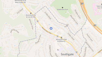 Map for Barkley Ridge Apartments - Southgate, KY