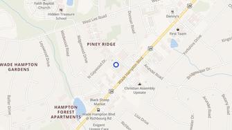 Map for Hickory Ridge - Greenville, SC