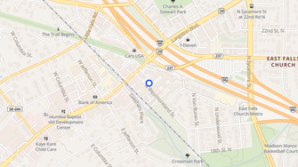 Map for Crescent Falls Church Luxury Apartments - Arlington, VA