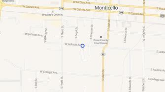 Map for Oakview Apartments - Monticello, AR