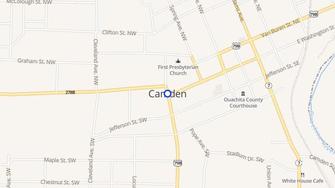 Map for Oak Tree Apartments - Camden, AR