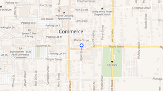 Map for Regency Square Apartments - Commerce, TX