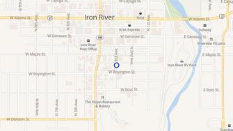 Map for City View Apartments - Iron River, MI