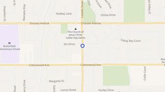 Map for Legends at Rancho Belago  - Moreno Valley, CA