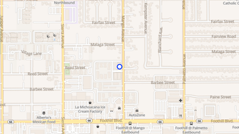 Map for Mango Villas - Fontana, CA
