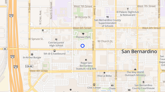 Map for St Bernardine Plaza - San Bernardino, CA