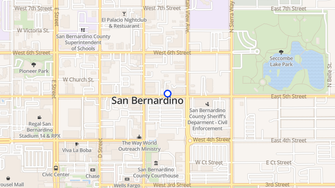 Map for Dana Villa Apartments - San Bernardino, CA