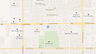 Map for Vista Via Apartments - Upland, CA
