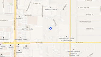 Map for Cedar Crest Apartments - Overland Park, KS