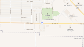 Map for Kingswood Estates Apartment - Snyder, TX