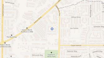 Map for Manzanita Arms - Carmichael, CA