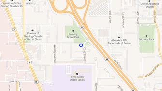 Map for Bowling Green Village Apts - Sacramento, CA