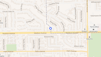 Map for Coyle Creek Apartments - Fair Oaks, CA