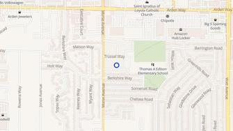 Map for Asbury Place Apartments  - Sacramento, CA