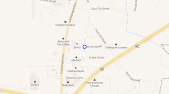 Map for Cherokee Hills Apartments - Tahlequah, OK