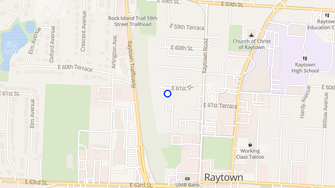 Map for Amber Glenn Apartments - Raytown, MO
