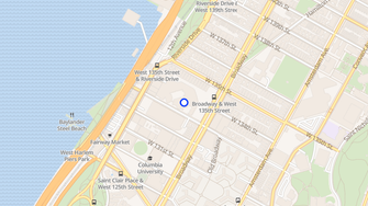 Map for Riverside Park Community - New York, NY