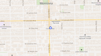 Map for Wilson Apartments - Monrovia, CA