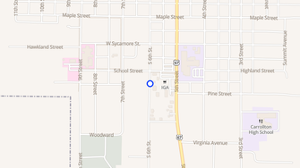 Map for Carrollton Apartments - Carrollton, IL