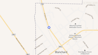Map for Blanchard Seniors Apartments - Blanchard, LA
