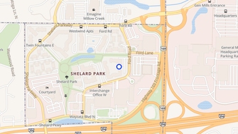 Map for Shelard Village Apartments - Saint Louis Park, MN