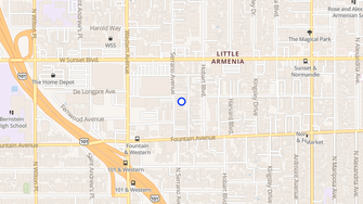 Map for Serrano Avenue Apartments - Los Angeles, CA
