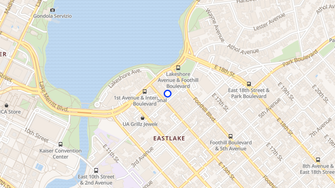 Map for Lakeside Senior Apartments - Oakland, CA