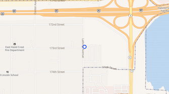 Map for Homewood Court Apartments - East Hazel Crest, IL