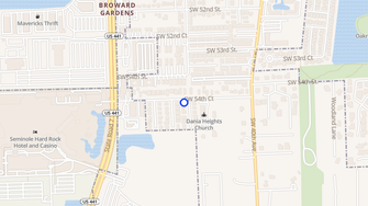 Map for 5411 SW 43 Terrace - Dania Beach, FL