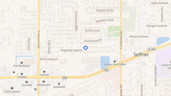 Map for 129 Magnolia Avenue - Seffner, FL
